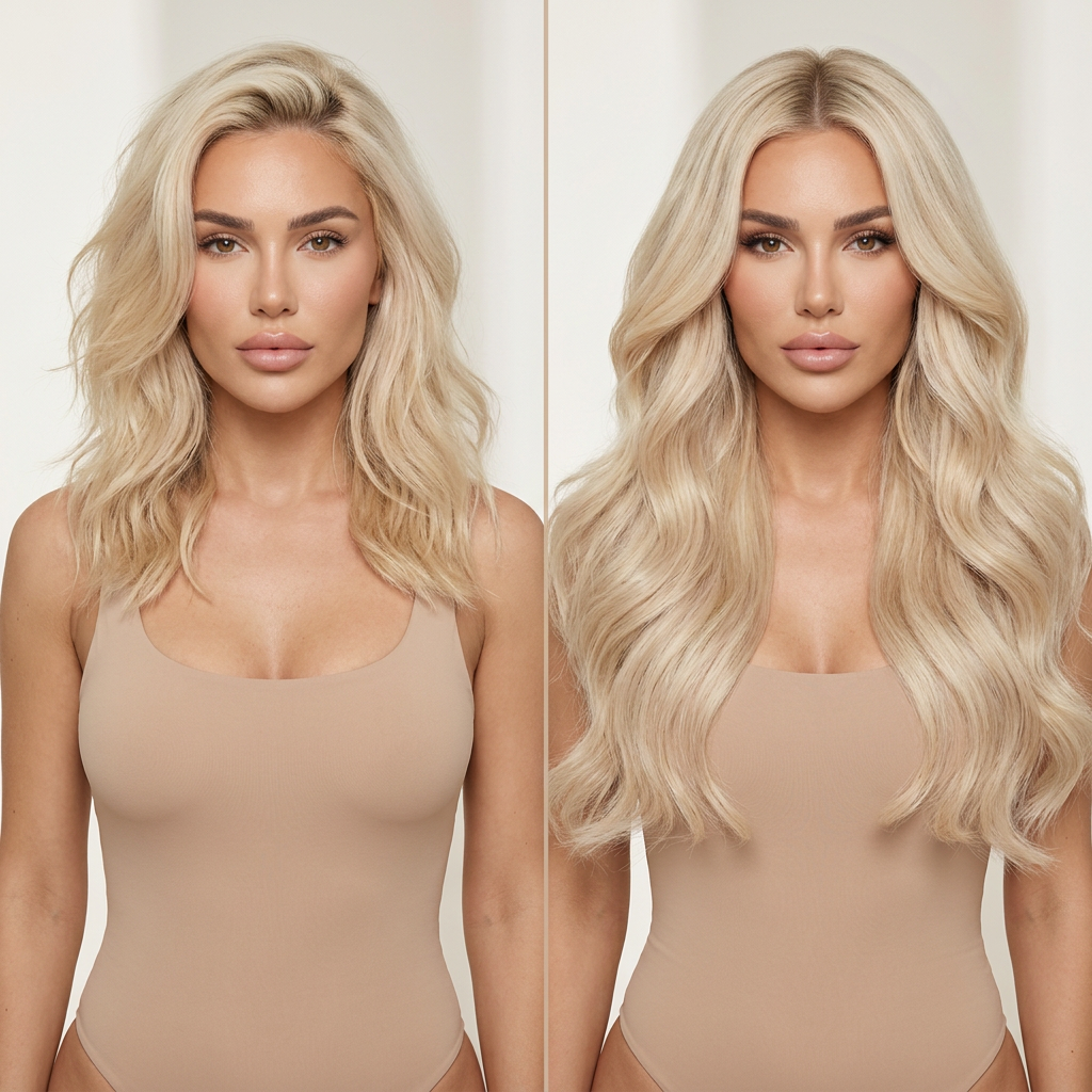 #60 CLIP IN EKSTENZIJE / Bleach Blonde - Slika 1