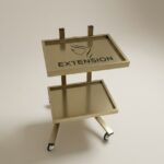 Profesionalna elegantna frizerska kolica za rad u salonu - Slika 3