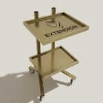 Profesionalna elegantna frizerska kolica za rad u salonu - Slika 2