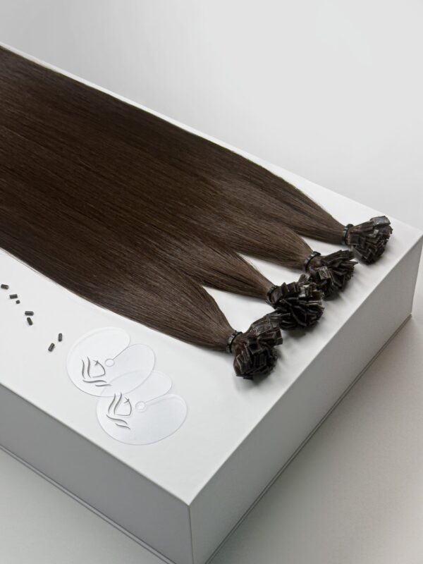 FLAT TIP pramenovi za profesionalnu nadogradnju kose - Dark Brown - Slika 1
