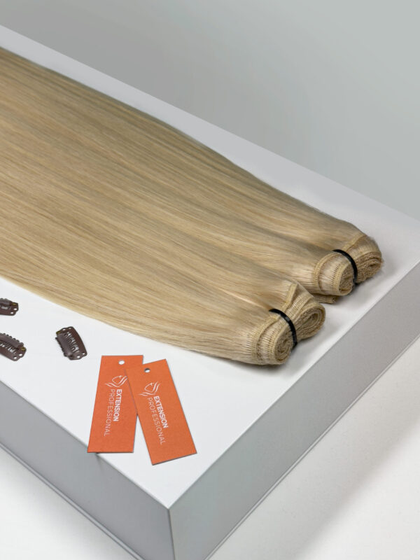 WEFT trese za nadogradnju kose - Butter blonde - Slika 1