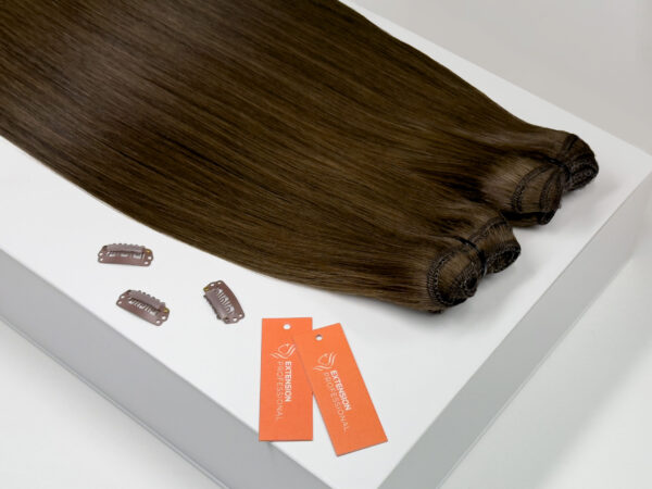 WEFT trese za nadogradnju kose - Chesnut brown - Slika 1