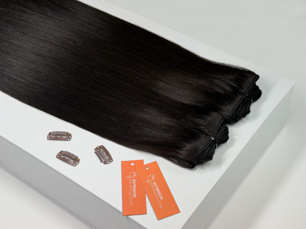 WEFT trese za nadogradnju kose - Off Black - Slika 1