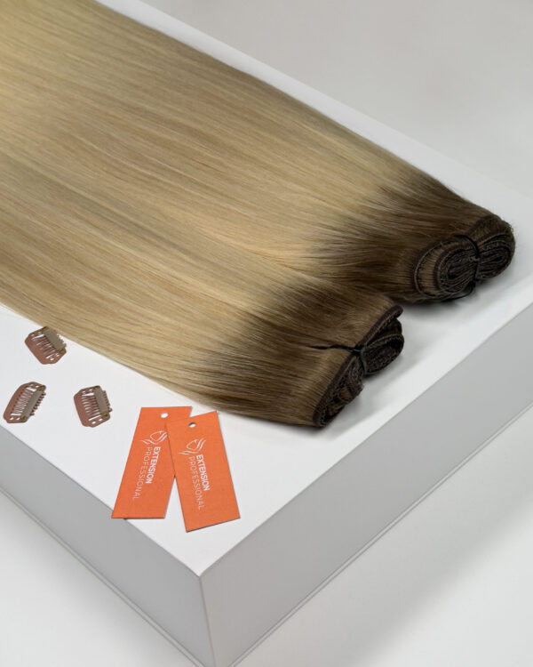 WEFT trese za nadogradnju kose - Ombre - Slika 1