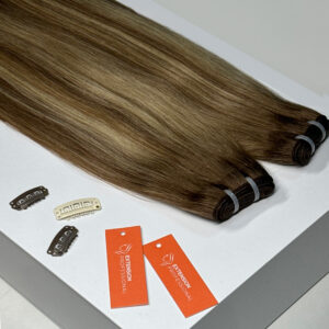 WEFT trese za nadogradnju kose - Honey Balayage