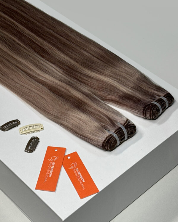 WEFT trese za nadogradnju kose - Smokey - Slika 1