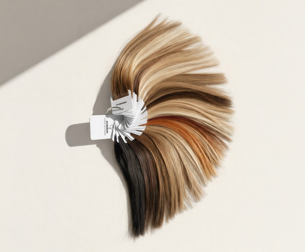 Color ring Extension Professional sa uzorcima nijansi kose za nadogradnju