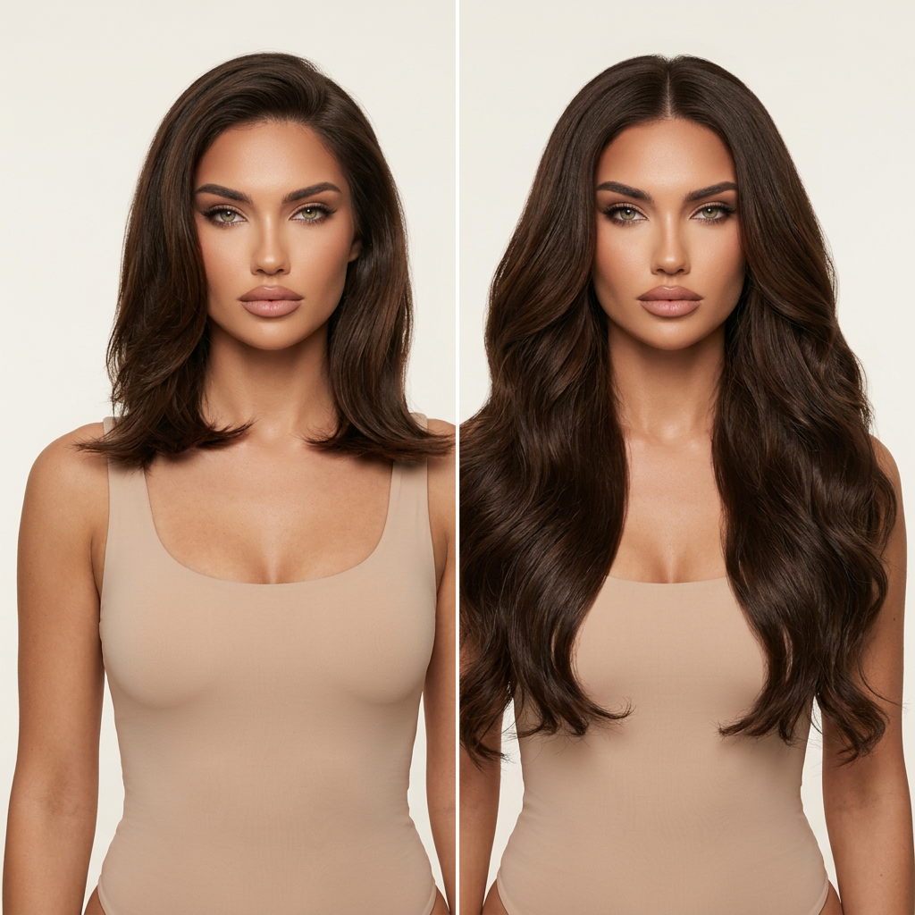 #3- CLIP IN EKSTENZIJE / Deep Brown - Slika 1