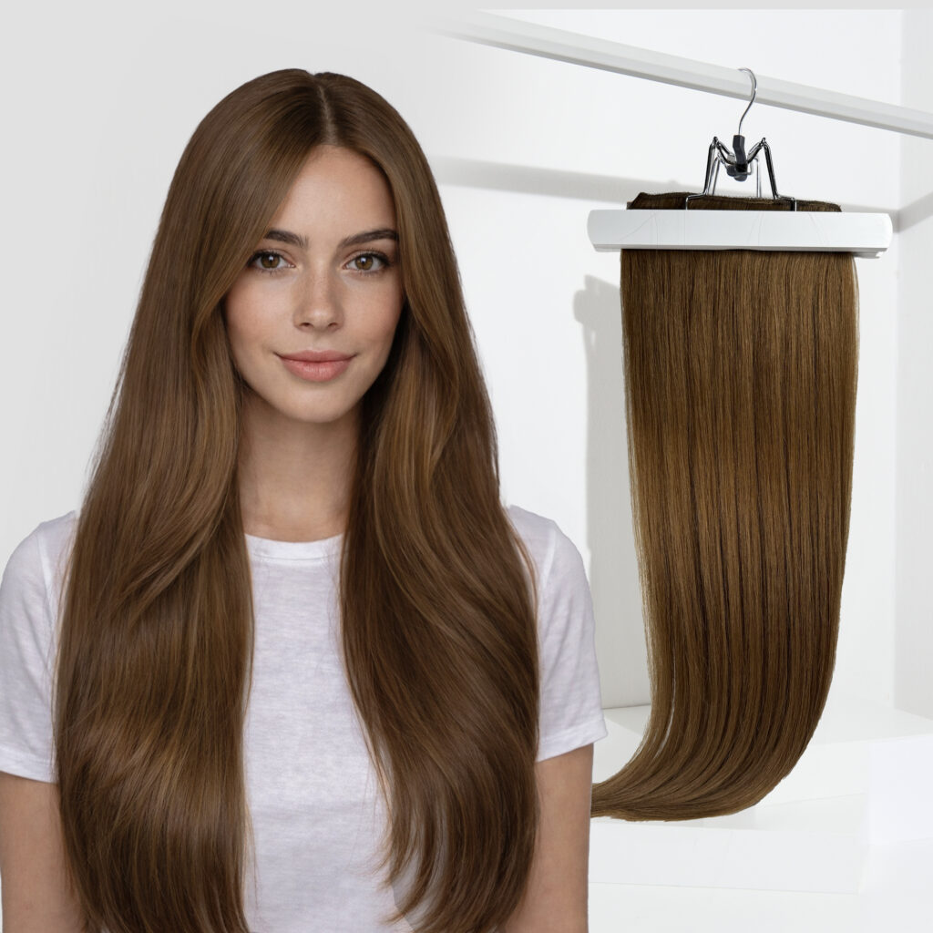 Nadogradnja kose salon Extension: LIGHT-BROWN-6