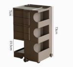 Kolica za frizere grey - detalji mobilnost točkići