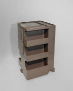 Kolica za frizere grey - otvorene fioke organizacija